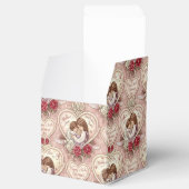 Ballotins Romantic Pink Vintage Cherub Heart Pattern (Ouvert)