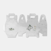 Ballotins romantique fleurs blanches mariage (Déplié)