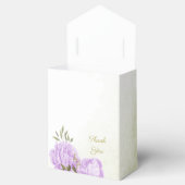 Ballotins Romantique fleurs violet vert mariage (Ouvert)