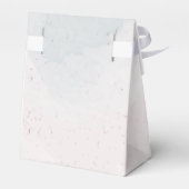 Ballotins Romantique rose bleu fleurs verdure mariage (Arrière)