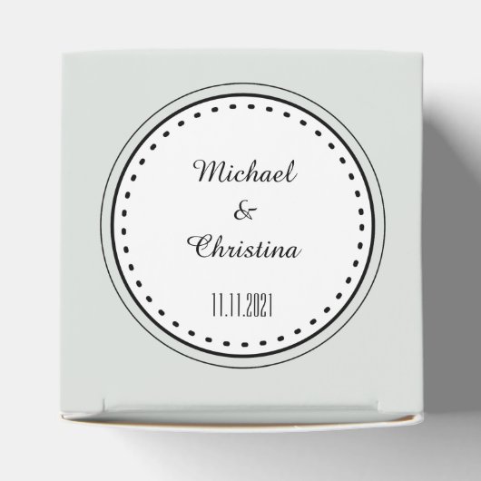 Ballotins Romantique rustique Mariage vert (Haut)