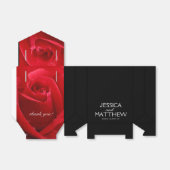 Ballotins Romantique Stylish Rose florale sur noir (Déplié)