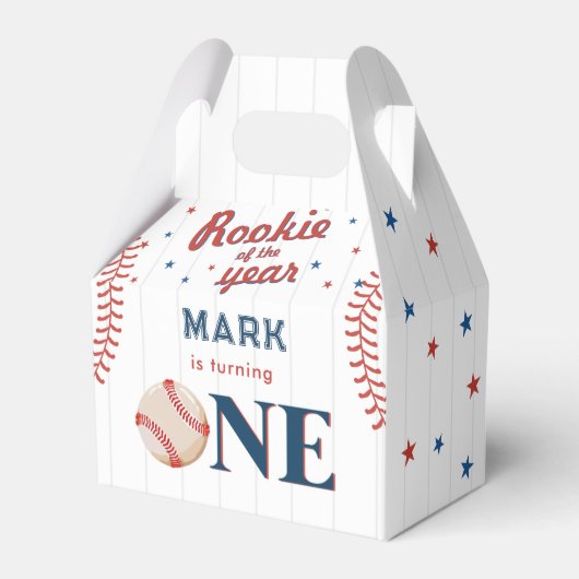 Ballotins Rookie de l'année Baseball 1er anniversaire fête (Verso)