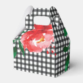 Ballotins Rose aquarelle à carreaux Gingham noir et blanc Ga (Arrière)