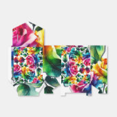 Ballotins Rose arc-en-ciel noir et blanc Mariage floral vif (Déplié)