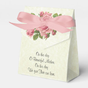 Ballotins Rose béni religieux catholique vintage de rose de