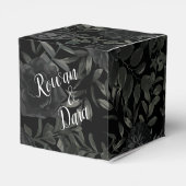 Ballotins Rose blanc et noir boîte de préférence de mariage  (Arrière)