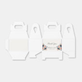 Ballotins Rose bleu bleu Dusty Floral Mariage (Déplié)