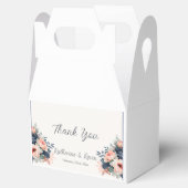 Ballotins Rose bleu bleu Dusty Floral Mariage (Ouvert)