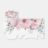 Ballotins Rose Botanique Or Floral Eucalyptus Mariage (Déplié)