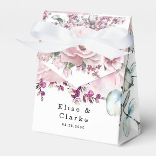 Ballotins Rose Botanique Or Floral Eucalyptus Mariage