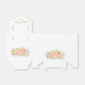 Ballotins Rose Bouquet Favoriser Box (Déplié)