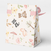 Ballotins Rose Brown fille Aquarelle Bois Animaux (Arrière)