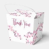 Ballotins Rose cerise en fleurs | Mariage personnalisé (Arrière)