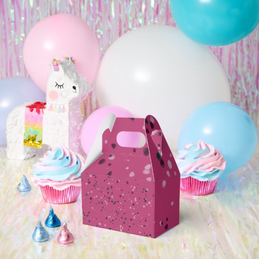 Ballotins Rose Chaud Avec Confetti (Fête)