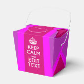 Ballotins Rose Chaud - Garder le calme Modifier le texte Uni (Verso)