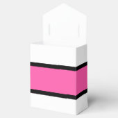 Ballotins Rose chaud, vert citron, noir et blanc rayures (Ouvert)