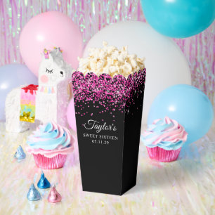 Ballotins Rose Chaude Pailleté Noir Sweet Sixteen