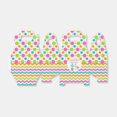 Ballotins Rose coloré ZigZag Llama fête d'anniversaire (Déplié)