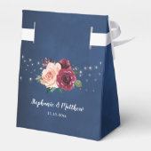 Ballotins Rose de la marine Bleu Bourgogne Mariage (Arrière)