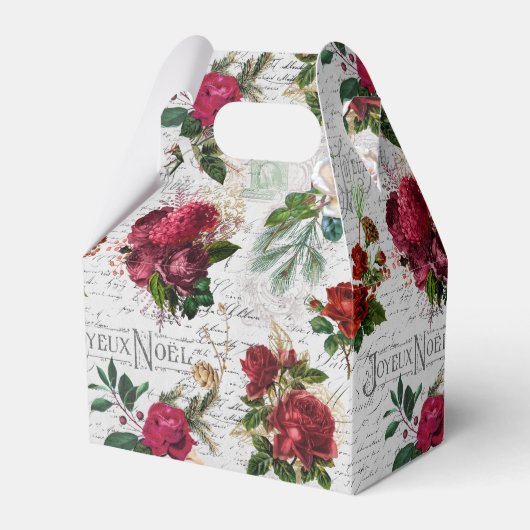 Ballotins Rose de Noël Vintage Joyeux Noel Ephemera (Verso)