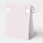 Ballotins Rose en vichy classique mignon simple bébé douche (Arrière)