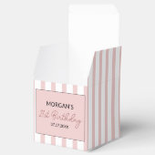 Ballotins Rose et blanc rayé Merci pour votre anniversaire N (Ouvert)