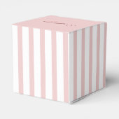 Ballotins Rose et blanc rayé Nom de remerciement d'anniversa (Arrière)