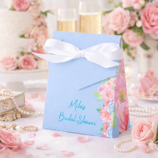 Ballotins rose et bleu floral