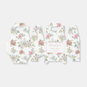 Ballotins Rose et or gravé Merci Feuille (Déplié)