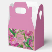 Ballotins Rose et vert botaniques vibrants (Ouvert)