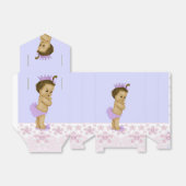 Ballotins Rose et violet afro-américain bébé fille douche (Déplié)