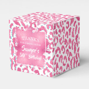 Ballotins Rose Féminin Léopard Blanc