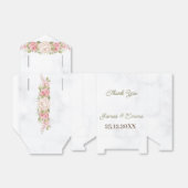 Ballotins Rose Fleur Élégante Personnalisée (Déplié)