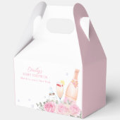 Ballotins Rose Fleur Poppin Champagne Bouteilles Baby shower (Recto)