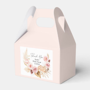 Ballotins Rose floral clair Boho Pampas Fête des mariées her