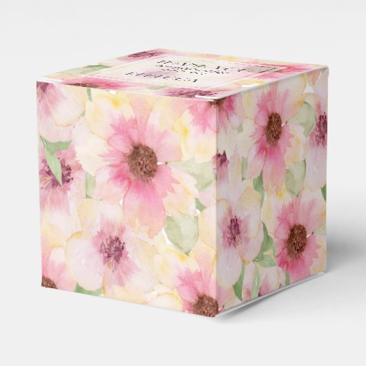 Ballotins Rose Floral Merci (Verso)