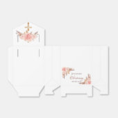 Ballotins Rose floral rose pâle brun (Déplié)