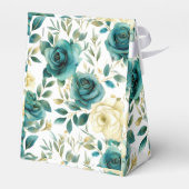 Ballotins Rose Florale Crème Verte Sarcelle Romantique (Arrière)