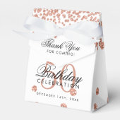 Ballotins Rose Gold 50e Anniversaire Merci Confetti Blanc (Verso)