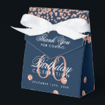 Ballotins Rose Gold 60e anniversaire Merci Confetti Marine<br><div class="desc">Elégant "Merci" 60e anniversaire Rose Gold Faux Parties scintillant Confetti Marine Blue design.</div>