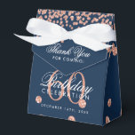 Ballotins Rose Gold 60e anniversaire Merci Confetti Marine<br><div class="desc">Elégant "Merci" 60e anniversaire Rose Gold Faux Parties scintillant Confetti Marine Blue design.</div>