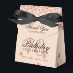 Ballotins Rose Gold 70e anniversaire Merci Confetti Blush<br><div class="desc">Elégant "Merci" 70e anniversaire Rose Gold Faux Parties scintillant Confetti Blush Rose design.</div>