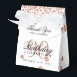 Ballotins Rose Gold Blanc 90e anniversaire Merci Confetti<br><div class="desc">Elégant "Merci" 90e anniversaire Rose Gold Faux Parties scintillant Confetti Design blanc.</div>
