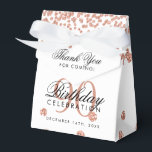 Ballotins Rose Gold Blanc 90e anniversaire Merci Confetti<br><div class="desc">Elégant "Merci" 90e anniversaire Rose Gold Faux Parties scintillant Confetti Design blanc.</div>
