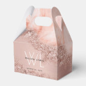 Ballotins Rose Gold Blush rose Agate Géode Parties scintilla (Verso)