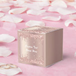 Ballotins Rose Gold Blush Texte personnalisé Votre nom Ballo<br><div class="desc">Ballotins avec Rose Gold Blush Parties scintillant Épercés Texte personnalisé rose moderne - Ajouter votre texte unique ou supprimer du texte - Faites votre boîte de carte spéciale / boîtes cadeaux - Redimensionnez et déplacez ou supprimez et ajoutez du texte / des éléments avec outil de personnalisation. Conception par MIGNED....</div>