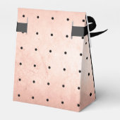 Ballotins Rose Gold Monogram Élégant Ballotin de mariage (Arrière)