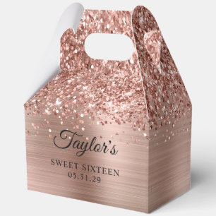Ballotins Rose Gold Pailleté Glam Sweet Seize Ans