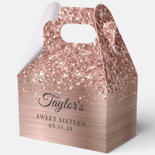 Ballotins Rose Gold Pailleté Glam Sweet Seize Ans